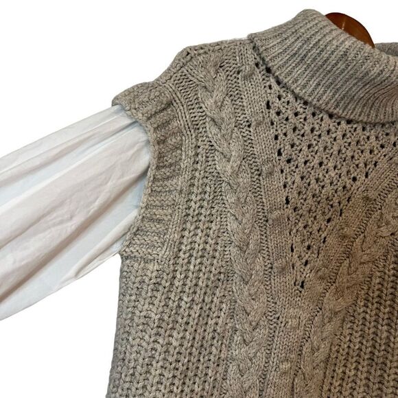 River island chunky knit layered sweater dress. Size small - Picture 8 of 9